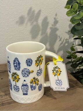 Lemon Tree and Blue White Vases mug.